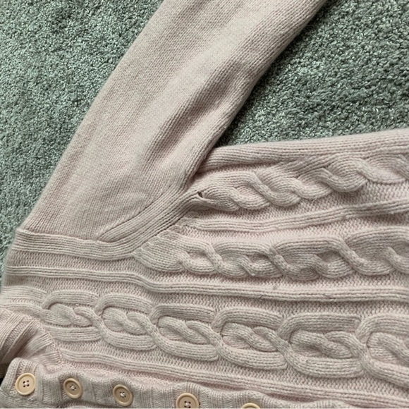 Gap light pink knit button up sweater with sequins vintage size xl - Picture 3 of 10